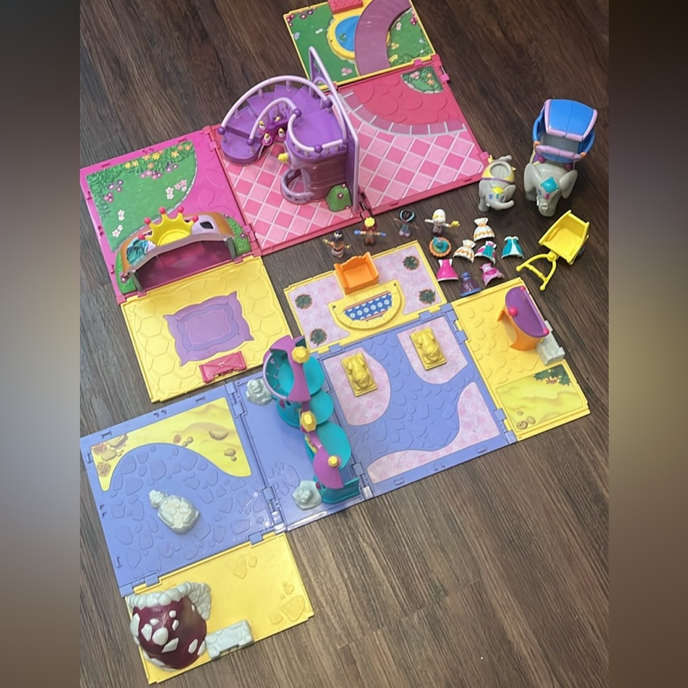 Vintage Little Tikes Disney Princess Aladdin and Cinderella Playsets